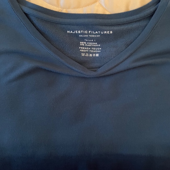 Majestic Filatures size 1 Deluxe Teeshirt NWT - Picture 4 of 8